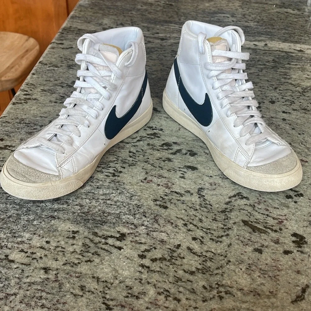 Nike White and Black Blazers